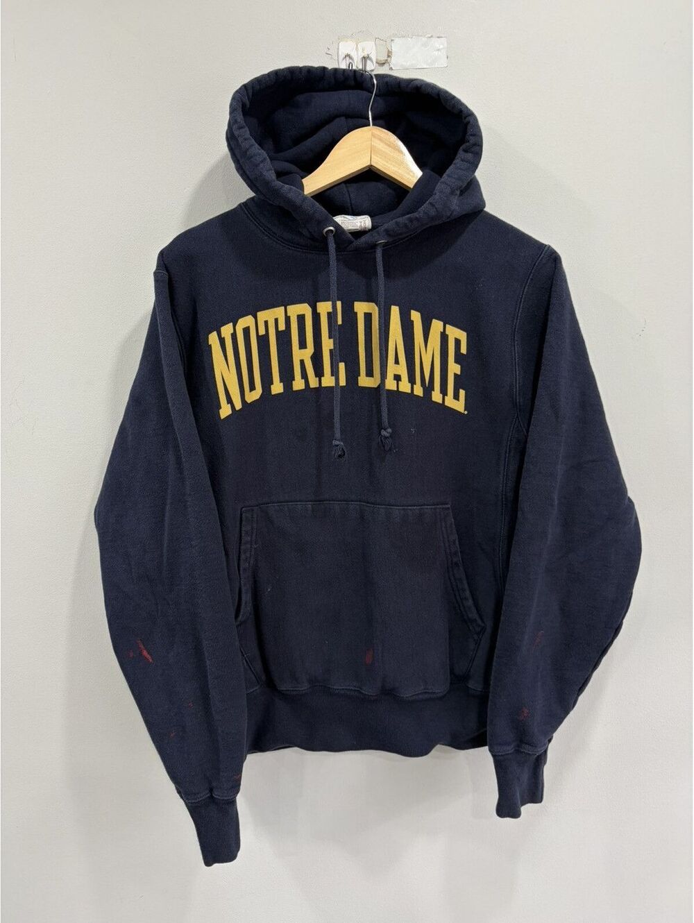 Vintage Champion Notre Dame Hoodie Sweater Sweatshirt